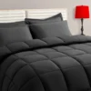Full Size Comforter Set - 7 Pieces, Bed in a Bag Bedding Sets with All Season Soft Quilted Warm Fluffy Reversible Comforter